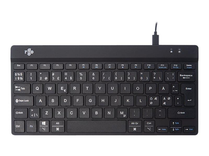 R-Go Tools R-Go Compact Break - Tastatur - Nordic ISO - Schwarz