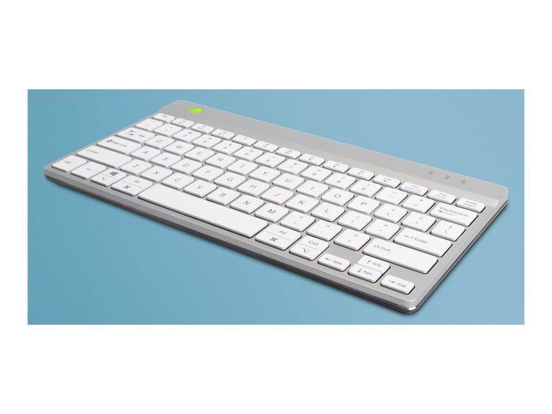 R-Go Tools R-Go Compact Break - keyboard - with integrated break indicator - QWERTY - Nordic - white Input Device - Tastatur - Nordic ISO - Weiss