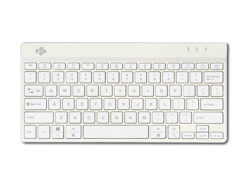 R-Go Tools R-Go Compact Break - keyboard - with integrated break indicator - QWERTY - Nordic - white Input Device - Tastatur - Nordic ISO - Weiss