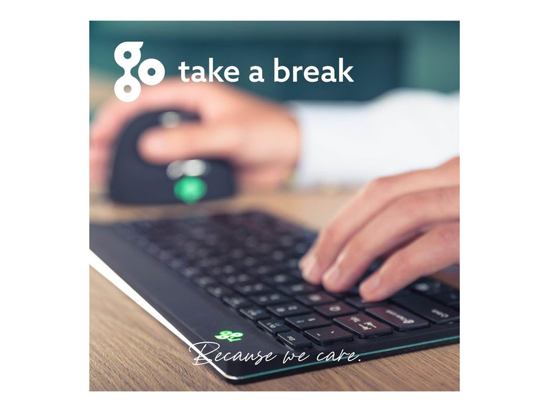 R-Go Tools R-Go Ergonomic Keyboard Compact break - Tastatur - Belgien - Schwarz