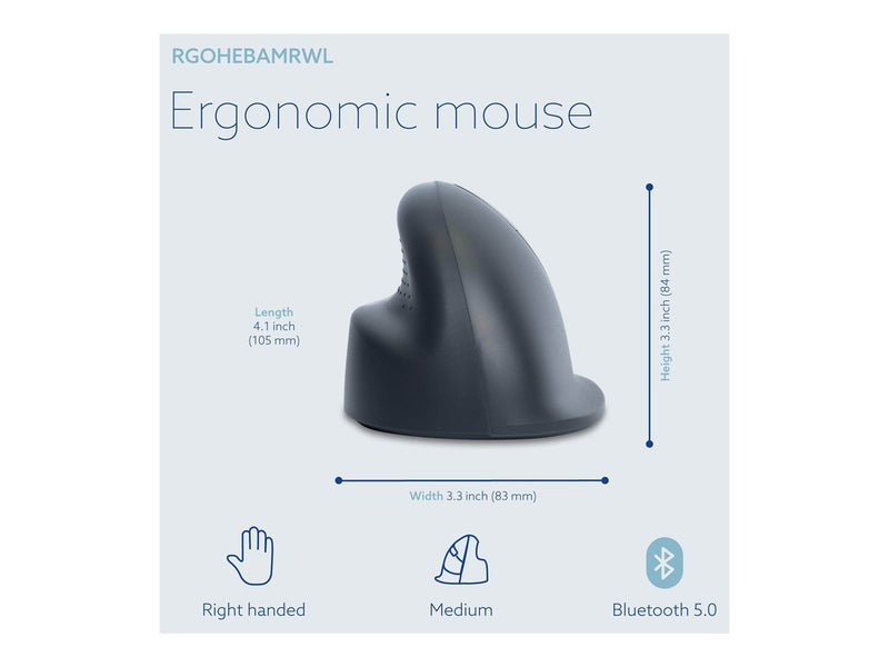 R-Go Tools R-Go HE Basic - Vertical mouse (Schwarz)