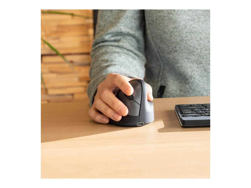 R-Go Tools R-Go HE Break - vertical mouse - small AGR certified for hand size ˂165 mm - Bluetooth 5.0 - black - Vertical mouse (Schwarz)