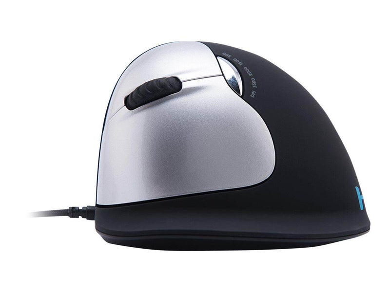 R-Go Tools R-Go HE Mouse Ergonomic Mouse Large Left - Maus (Silber)