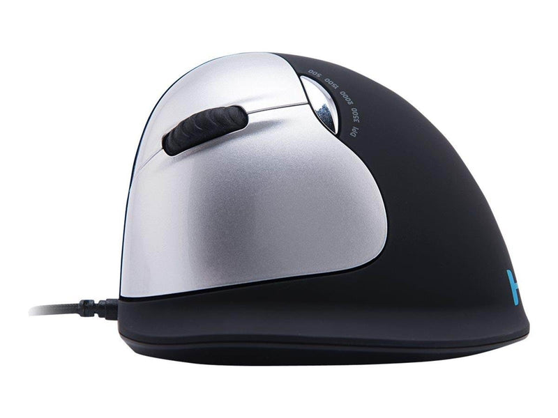 R-Go Tools R-Go HE Mouse Ergonomic Mouse Large Left - Maus (Silber)