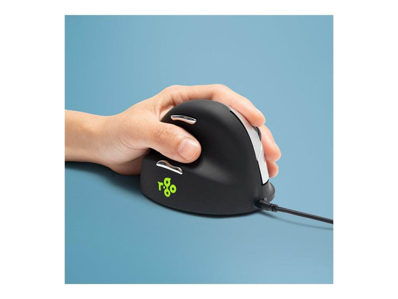 R-Go Tools R-Go HE Mouse Ergonomic Mouse Large Left - Maus (Silber)