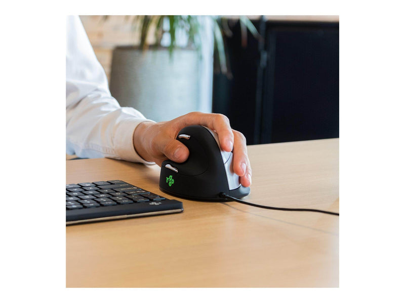 R-Go Tools R-Go HE Mouse Ergonomic Mouse Large Left - Maus (Silber)