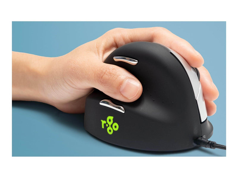 R-Go Tools R-Go HE Mouse Ergonomic Mouse Large Left - Maus (Silber)