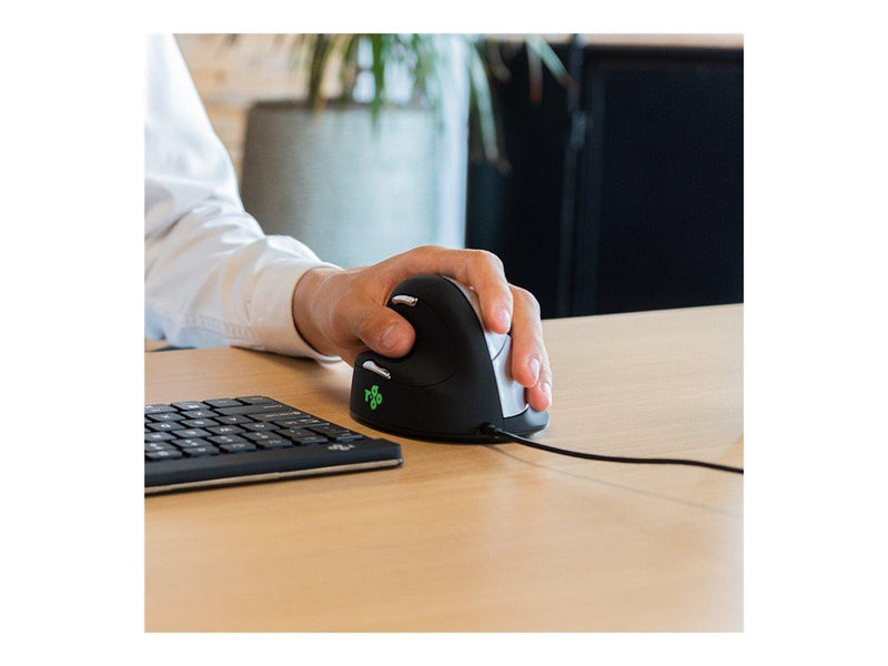 R-Go Tools R-Go HE Mouse Ergonomic Mouse Large Left - Maus (Silber)