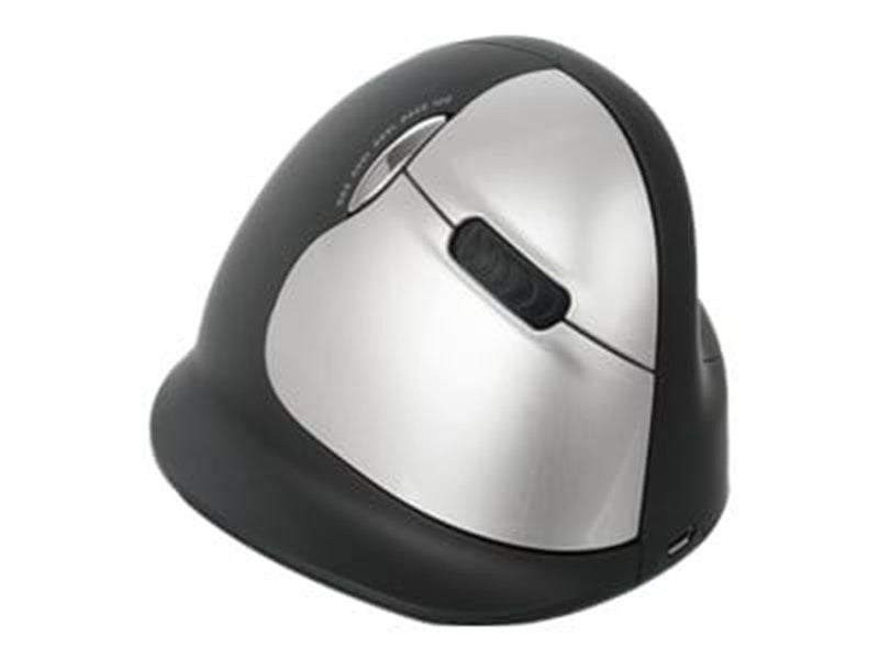 R-Go Tools R-Go HE Mouse Vertical Mouse Wireless Right - Ergonomische Maus (Silber)