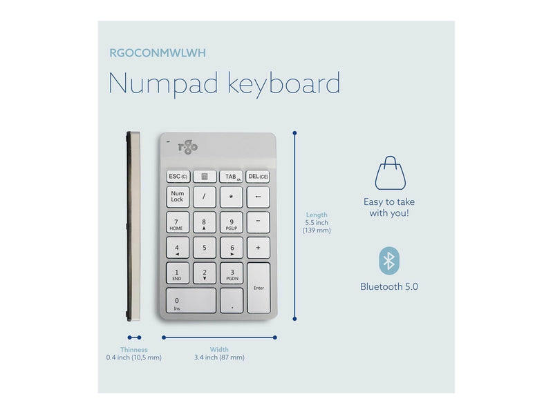 R-Go Tools R-Go Numpad Break - keypad - white - Numpad - Weiss