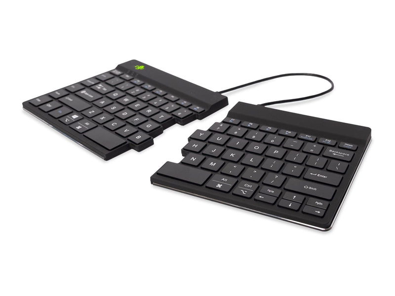 R-Go Tools R-Go Split Break - keyboard - with integrated break indicator - QWERTY - US - black - Tastatur - Englisch (US) - Schwarz