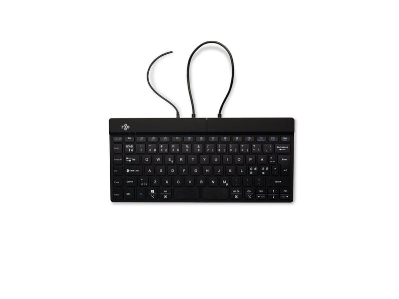 R-Go Tools R-Go Split Ergonomisk tastatur QWERTY (Nordic) sort kablet - Tastatur - Nordic ISO - Schwarz