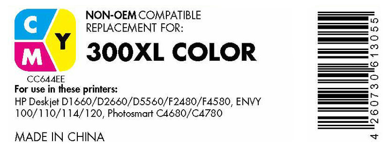 OFFICE-Partner Premium Druckerpatrone recycelt - alternativ zu HP 300XL (CC644EE) - cyan magenta gelb