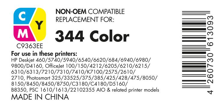 OFFICE-Partner Premium Druckerpatrone recycelt - alternativ zu HP 344 (C9363EE) - cyan magenta gelb