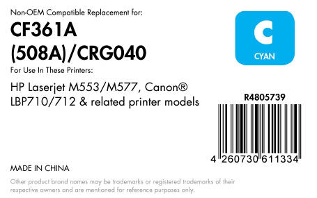 OFFICE-Partner Premium Toner recycelt - alternativ zu HP 508A (CF361A) - cyan