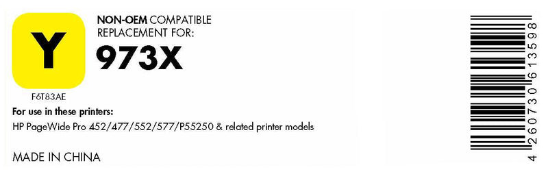 OFFICE-Partner Premium Druckerpatrone recycelt - alternativ zu HP 973X (F6T83AE) - gelb