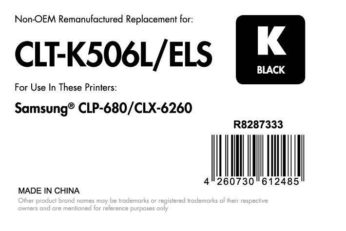 OFFICE-Partner Premium Toner recycelt - alternativ zu Samsung CLT-K506L/ELS - schwarz