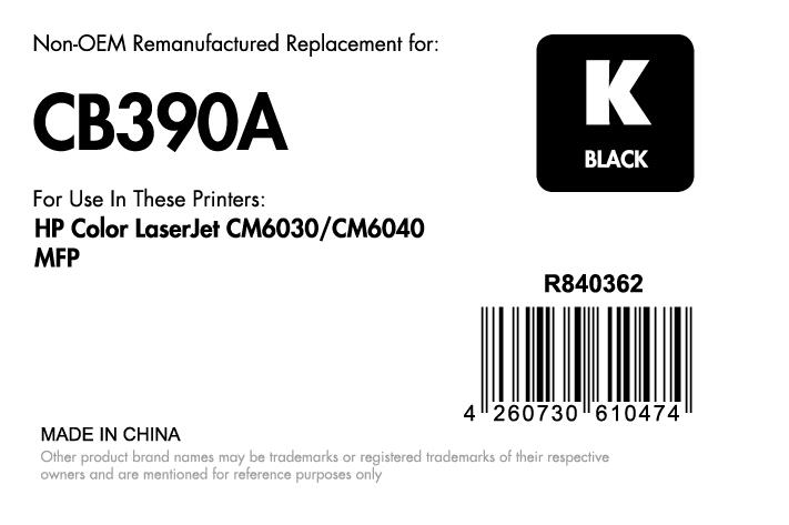 OFFICE-Partner Premium Toner recycelt - alternativ zu HP 825A (CB390A) - schwarz