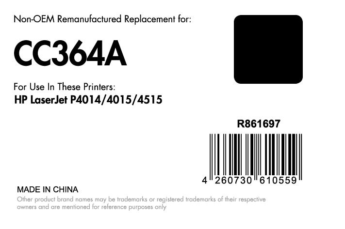 OFFICE-Partner Premium Toner recycelt - alternativ zu HP 64A (CC364A) - schwarz