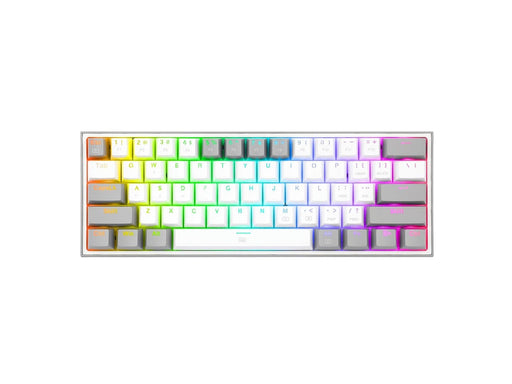 REDRAGON K617-RGB Fizz RGB White/Grey keyboard - Gaming Tastatur - 60% - Englisch (US) - Weiss