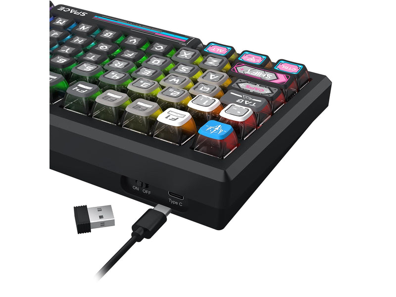 REDRAGON K732MC-RGB-PRO URANUS PRO keyboard - Gaming Tastatur - 65% - Englisch (US) - Schwarz