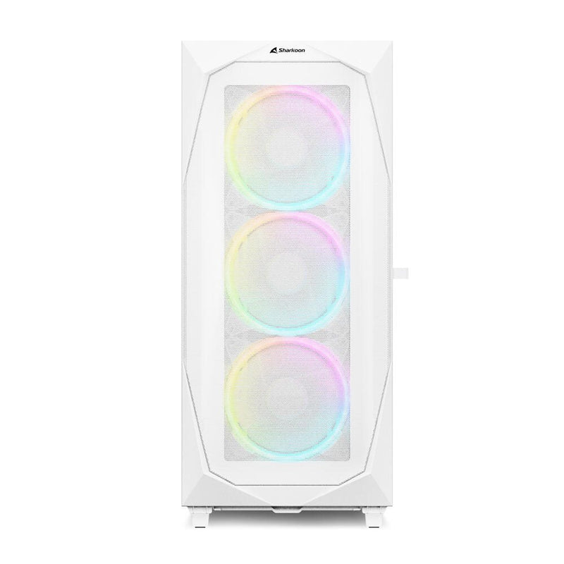 Sharkoon PC Gehäuse REV300 RGB White ATX weiß