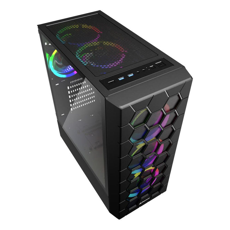 Sharkoon PC Gehäuse RGB HEX ATX schwarz