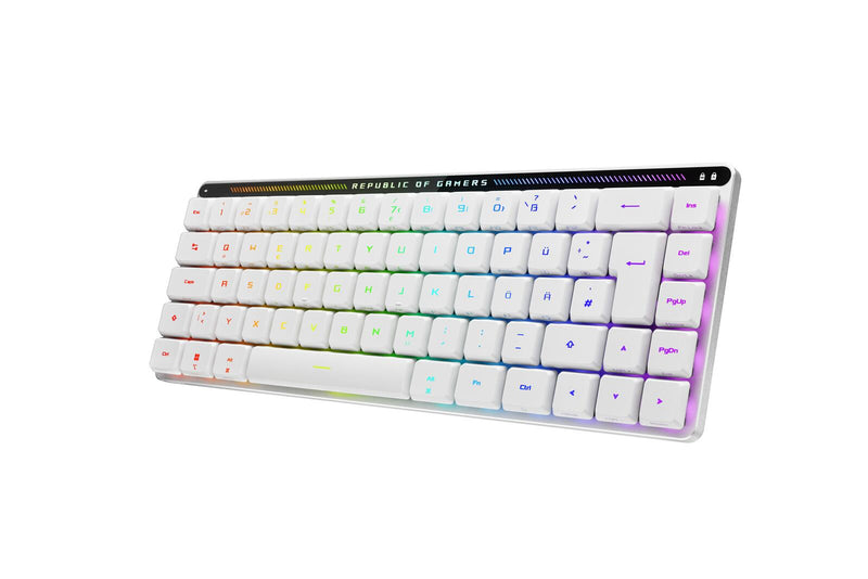 ASUS ROG Falchion RX Low Profile kabellose Gaming-Tastatur, weiß