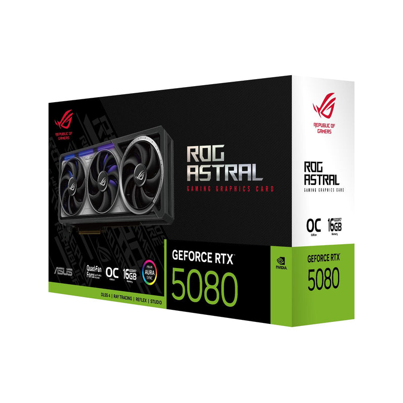 ASUS ROG Astral GeForce RTX 5080 16GB GDDR7 OC Edition Gaming Grafikkarte