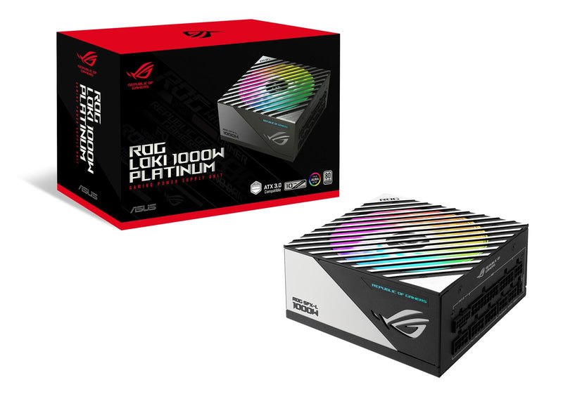 ASUS ROG Loki SFX-L 1000W Platinum (Vollmodulares Netzteil, 80+ Platinum, 120mm PWM ARGB Lüfter, Aura Sync, ATX 3.0 Komp