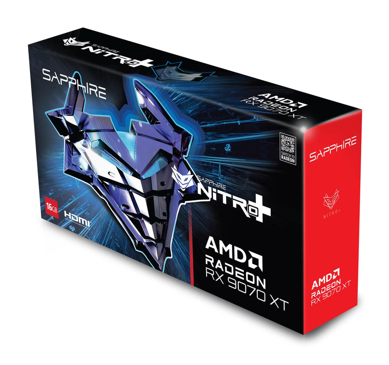 Sapphire Radeon RX9070XT Nitro+ OC 16GB GDDR6 Gaming Grafikkarte