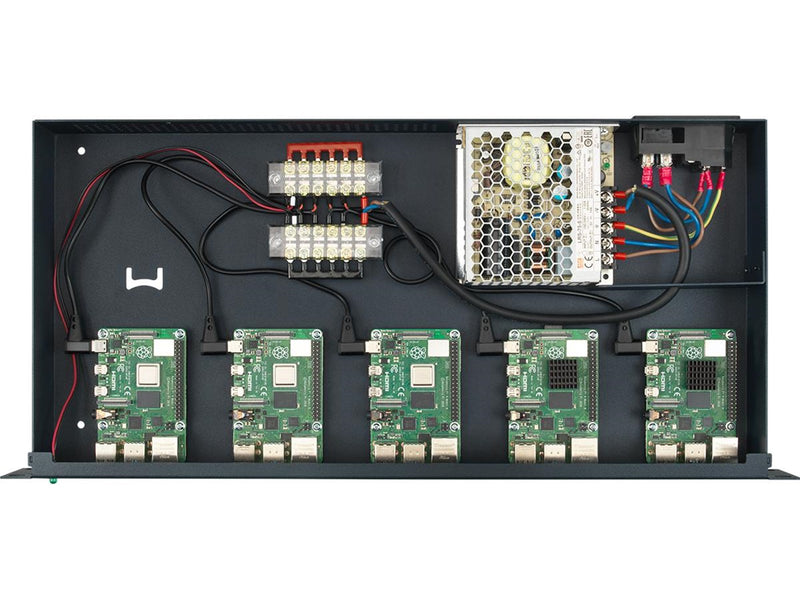 Rackmount.IT RM-PI-T1 - 1U Enclosure for Raspberry Pi 4