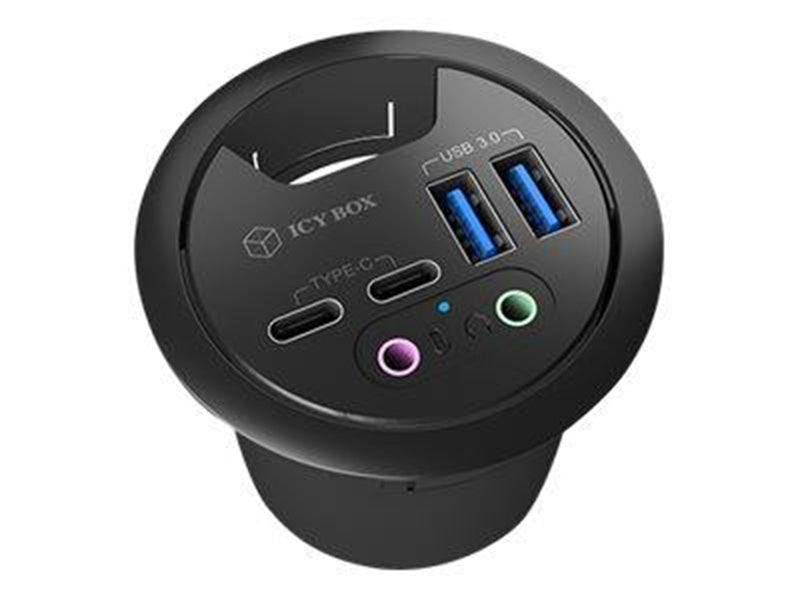 RaidSonic ICY BOX IB-HUB1403B USB-Hubs - 4 - Schwarz