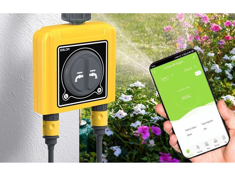 RainPoint 2-Zone Irrigation Controller – With App