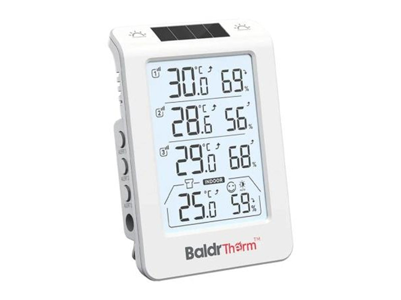RainPoint B0598 3-Channel Thermohygrometer with Automatic Backlight