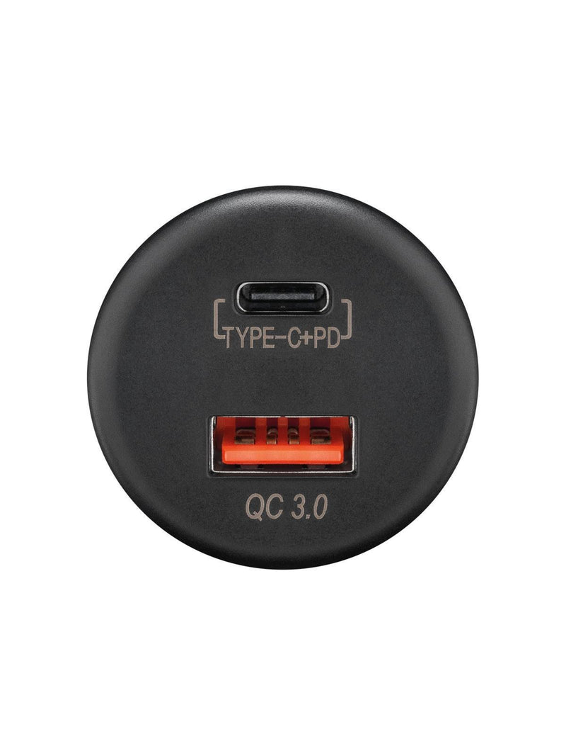 RAM Mounts Dual USB-Einbaucharger mit offenen Kabelenden, Kabellänge 150 mm - USBA / USB-C