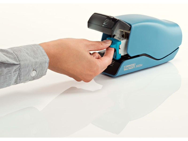 Rapid  Supreme Elektroheftgerät 5025e kontaktlos Blau