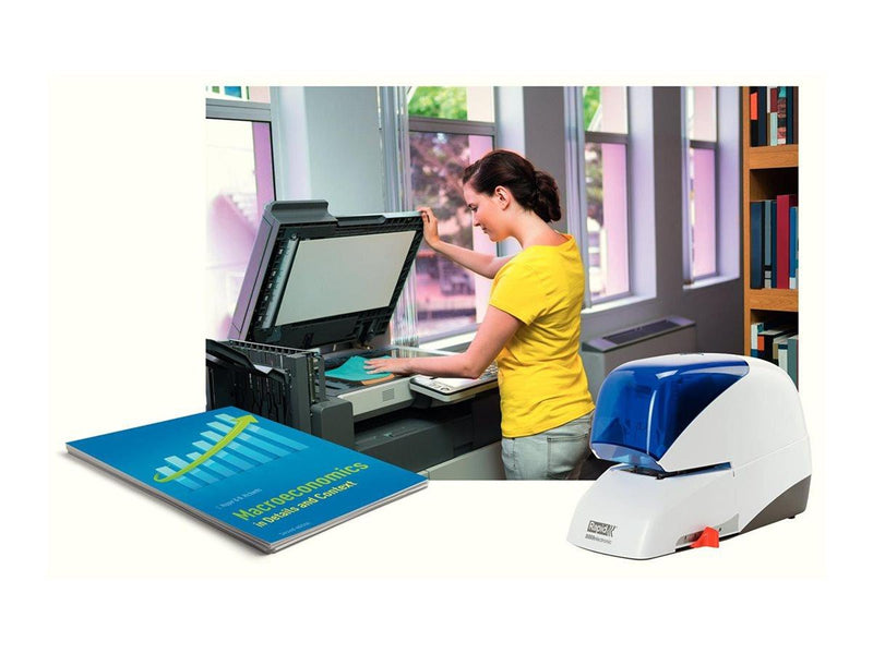 Rapid  Supreme Elektroheftgerät 5050e kontaktlos Weiß/Blau