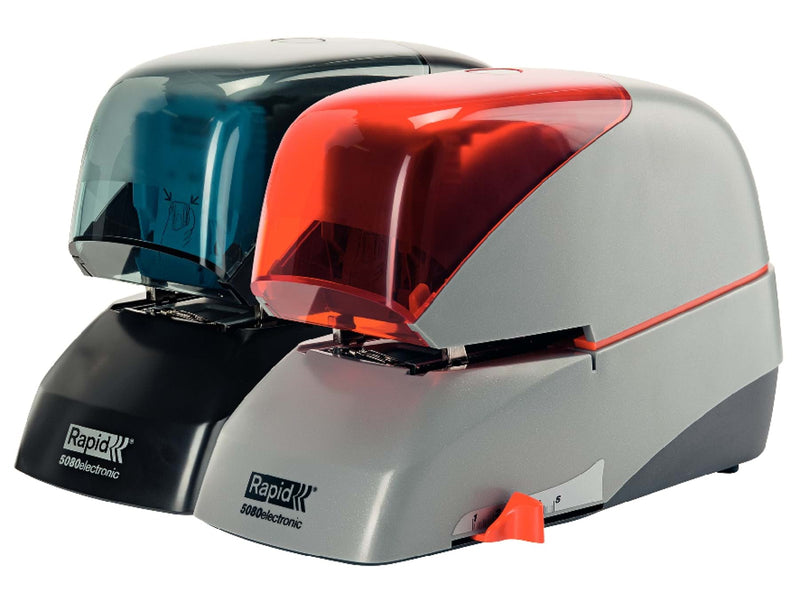 Rapid  Supreme Elektroheftgerät 5080e kontaktlos Silber/Orange