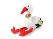 Rappa - Plush realistic stork stuffed animal 20 cm Eco-Friendly