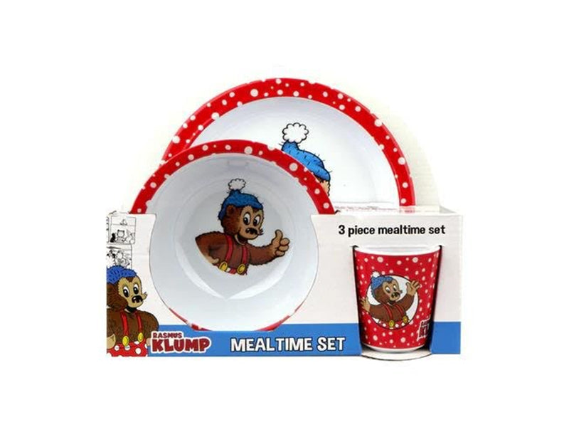 Rasmus Klump - Mealtime Set - 3pcs - Red