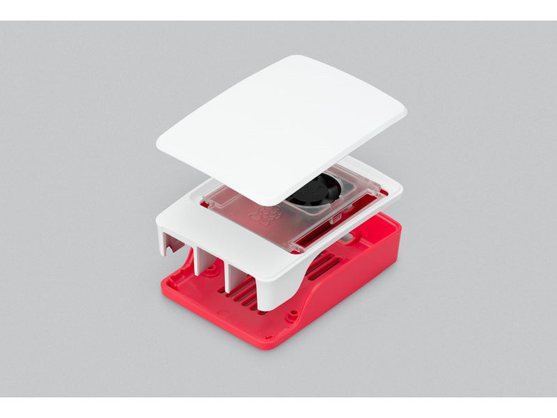 Raspberry Pi 5 Case - Red/White - Gehäuse - Raspberry Pi - Weiß