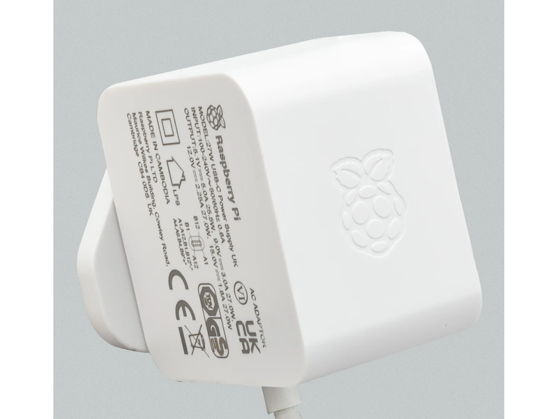 Raspberry Pi 5 Powersupply - USB-C - White