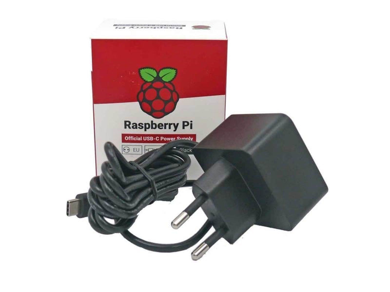 Raspberry USB C Charger (3A) - Black