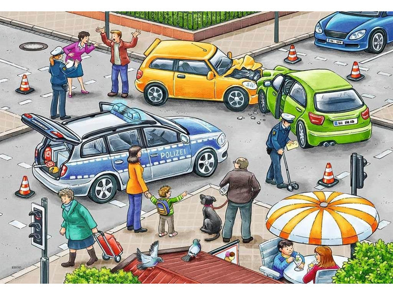 Ravensburger Blue Lights On The Way 2x12p