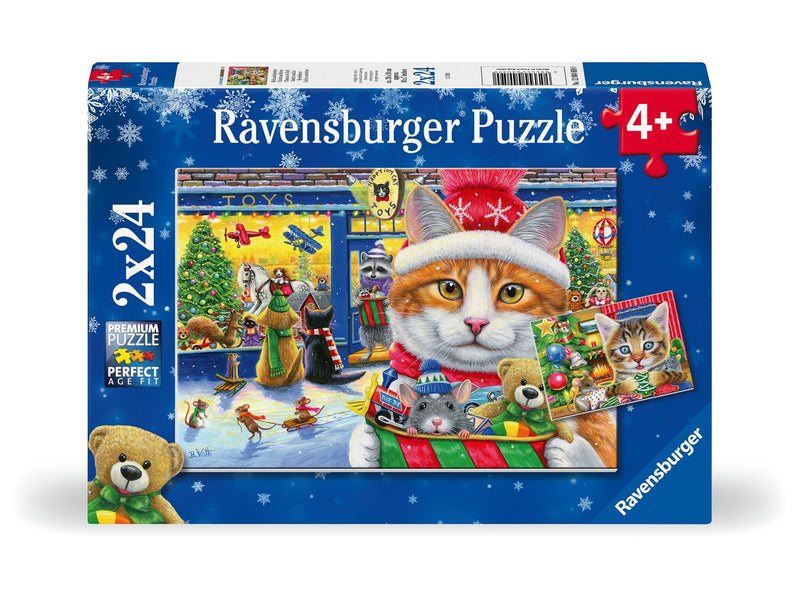 Ravensburger Christmas Kitties 2x24p