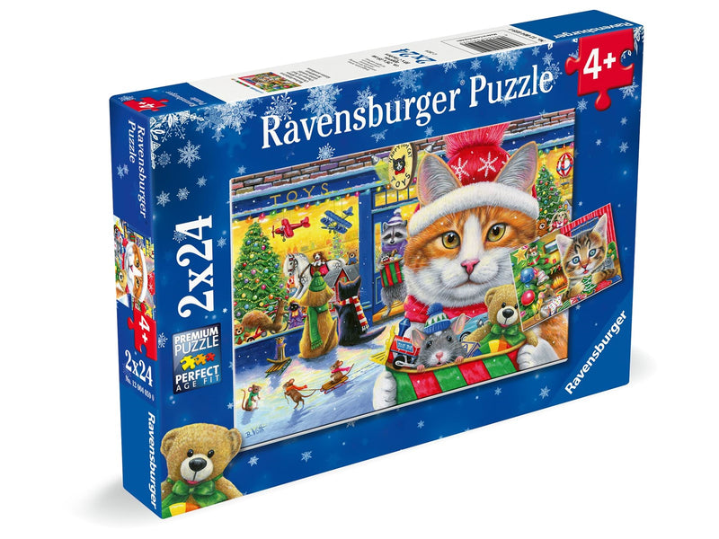 Ravensburger Christmas Kitties 2x24p