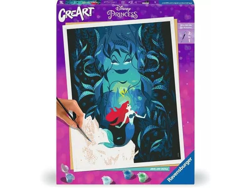 Ravensburger CreArt Paint by Numbers - Ariel and Ursula