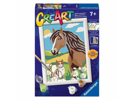 Ravensburger CreArt Paint by Numbers - Horse and Kitty
