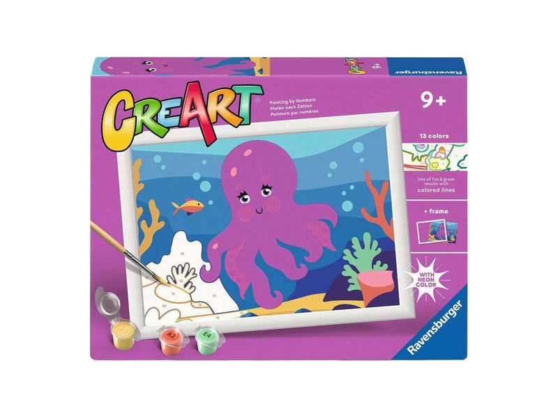 Ravensburger CreArt Paint by Numbers - Octopus (Neon)
